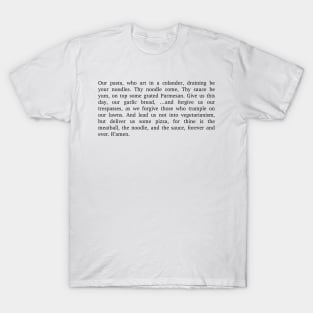 Pastafarian Prayer T-Shirt